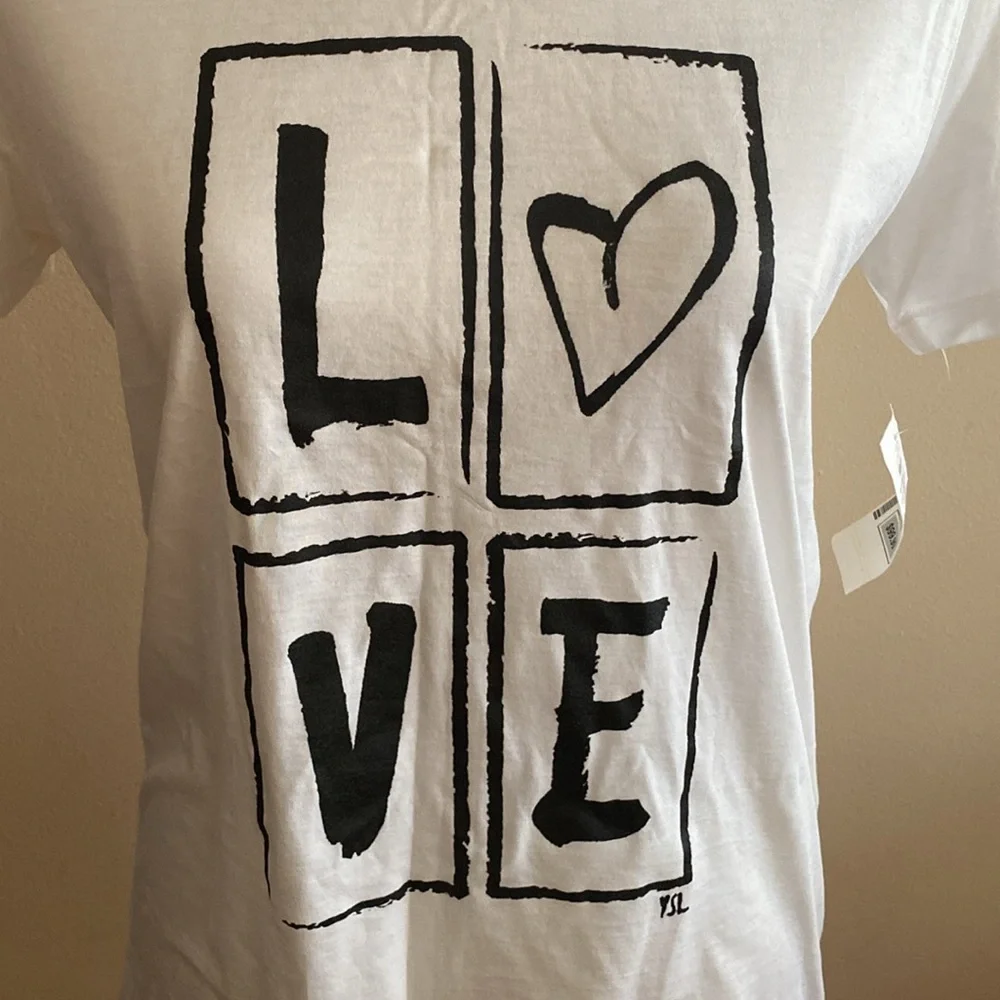 NEW YSL Yves Saint Laurent TSHIRT/top/blouse S-M/8 US= 40 France Made in Italy - Picture 2 of 12